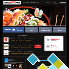 Online sushi order